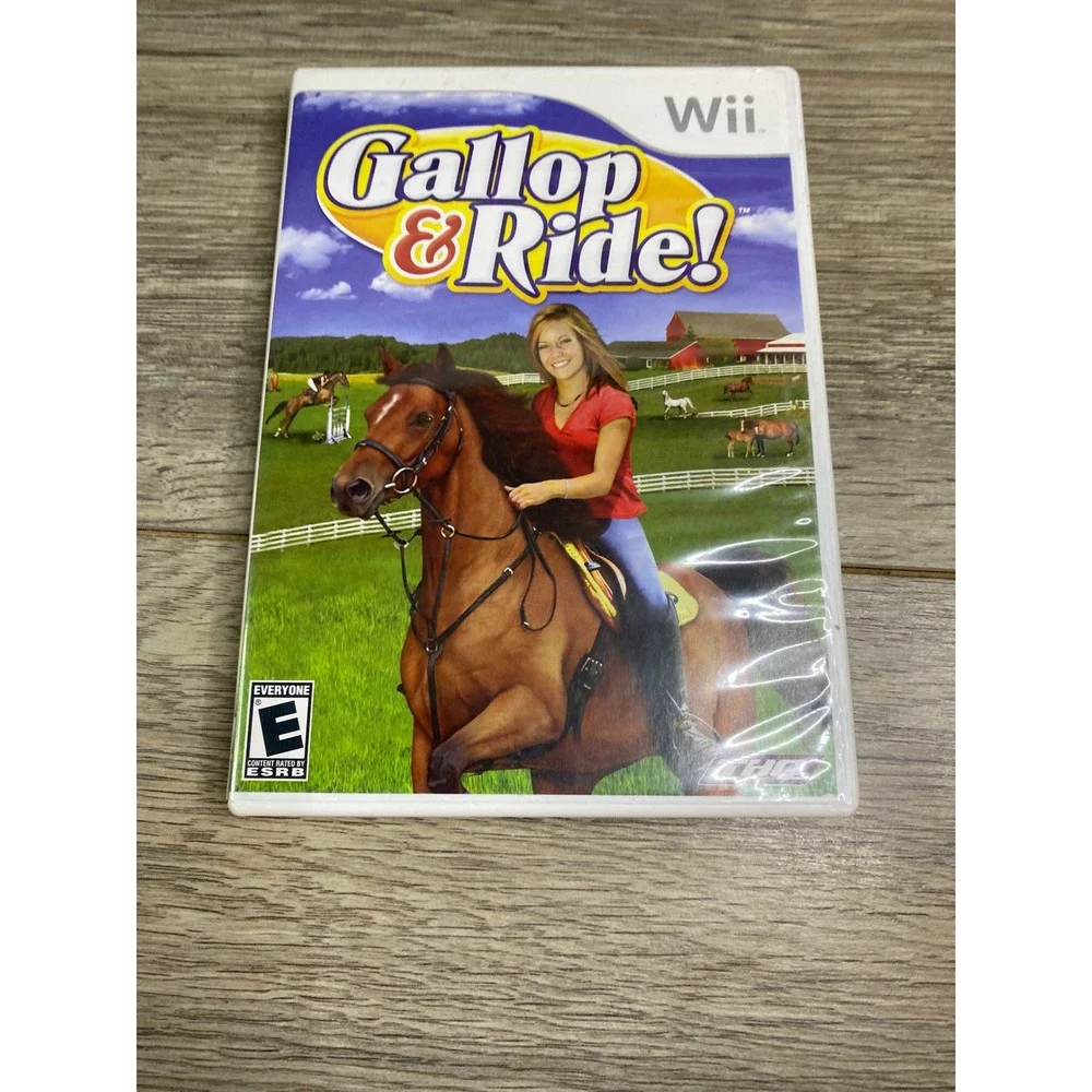 Gallop & Ride Nintendo Wii THQ‎ Horse Simulation Game Complete CIB NTSC